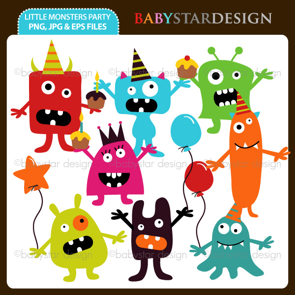 Monster Party Clipart Monsters Cliparts     5