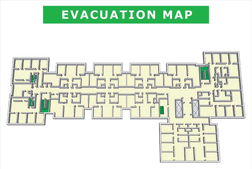 Of Evacuation Plans Exit Maps Site Plans Area Maps Location Maps