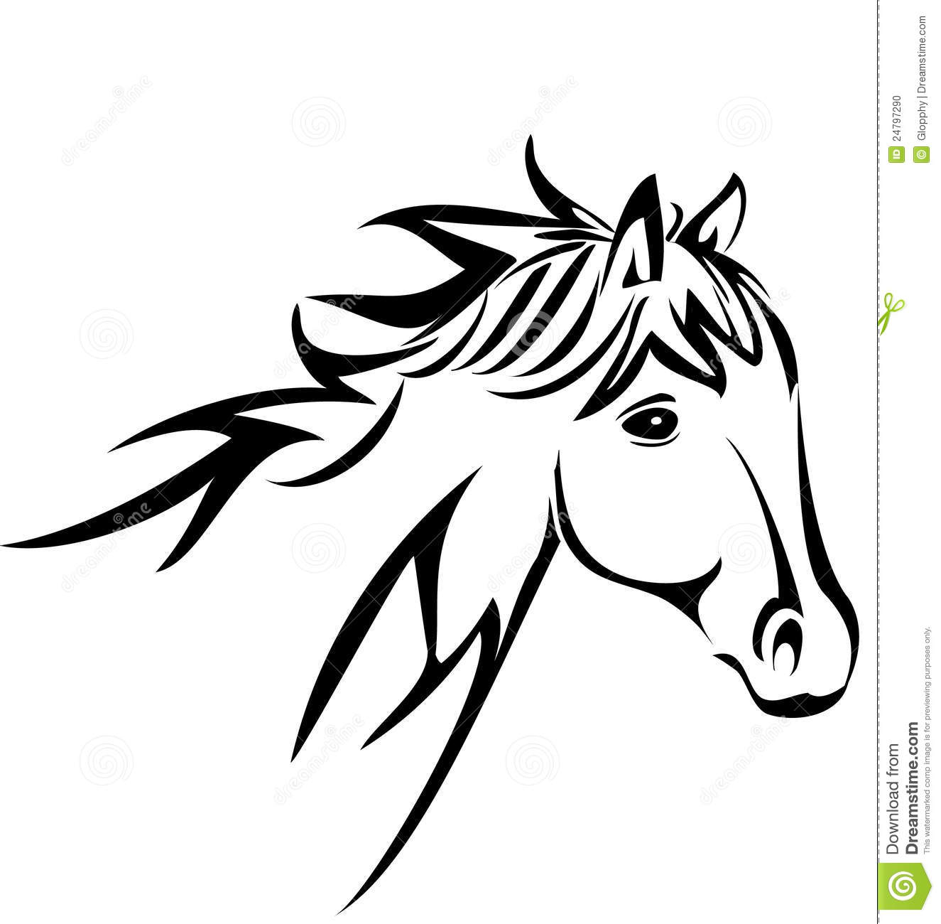 Arabian Horse Clip Art Horse Head Silhouette Stock Photo Image