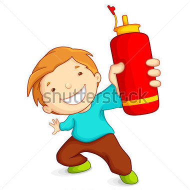 File Browse   People   Vector Illustration Of Boy Showing Water Bottle
