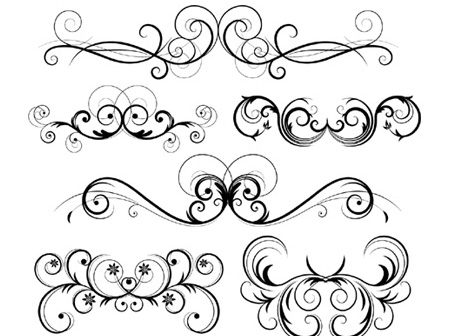 Free Ornate Vector Swirls Clip Arts Clip Art   Clipartlogo Com
