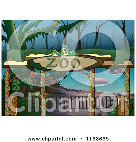 Royalty Free  Rf  Zoo Entrance Clipart Illustrations Vector Graphics