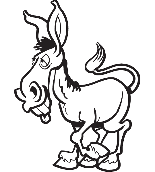 Donkey Clipart Black And White   Clipart Panda   Free Clipart Images