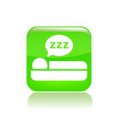 Vector Illustration Of Single Isolated Sleep Icon