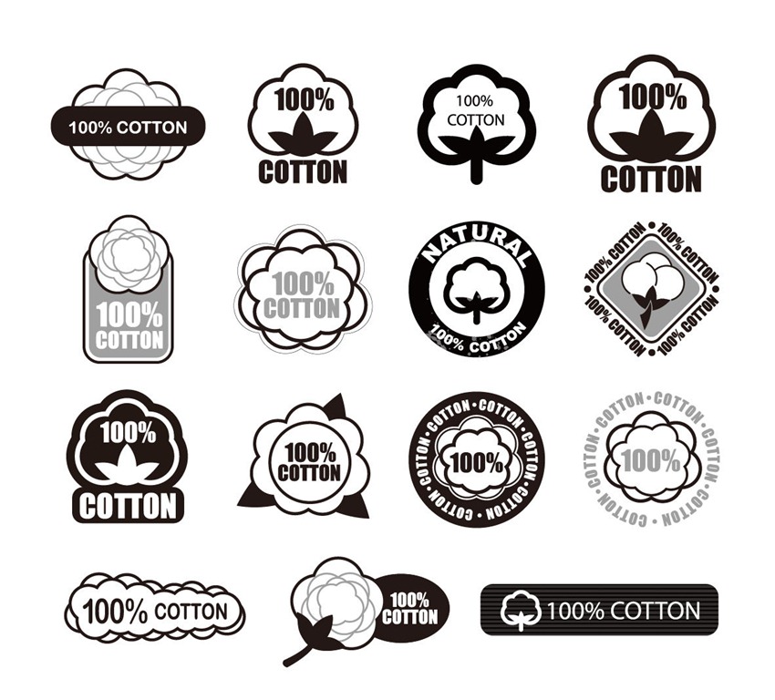 Cotton Logo Vector Set   Free Vector Graphics   All Free Web Resources