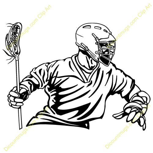 Lacrosse Player Clipart Lacrosse Player Right