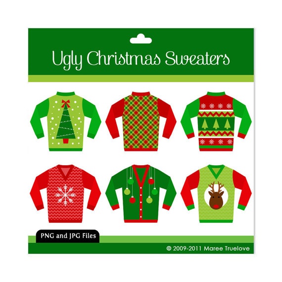 Ugly Christmas Sweater Cookies Christmas Clipart Christmas Cookies