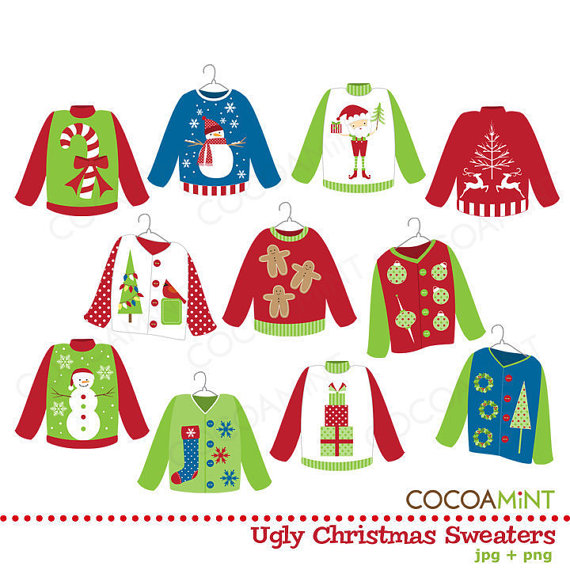 Ugly Christmas Sweaters Clip Art