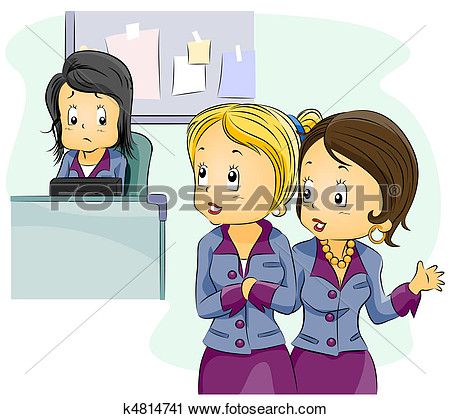 Clipart   Office Gossip  Fotosearch   Search Clip Art Illustration