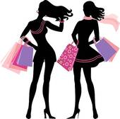 Gallery For   Lady Shopping Silhouette Clip Art