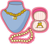 Necklace Gold Pearl Ring Shopping U13931616   Search Clipart