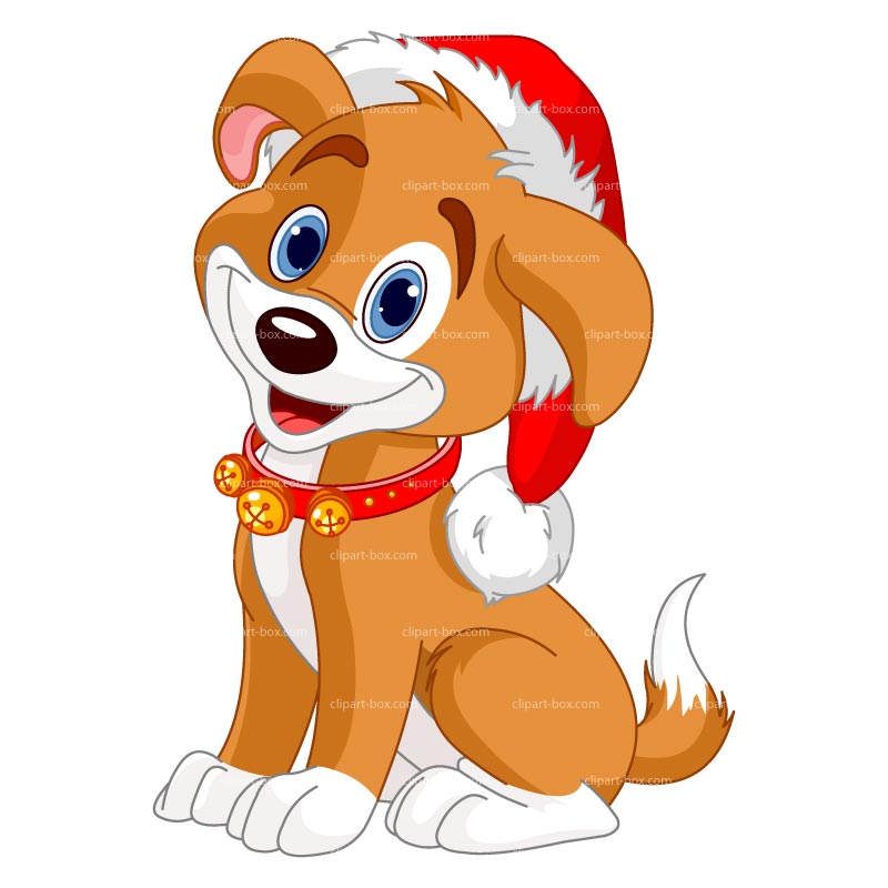 And Dog In Christmas Cute Christmas Dog Stock Christmas Dog Clipart