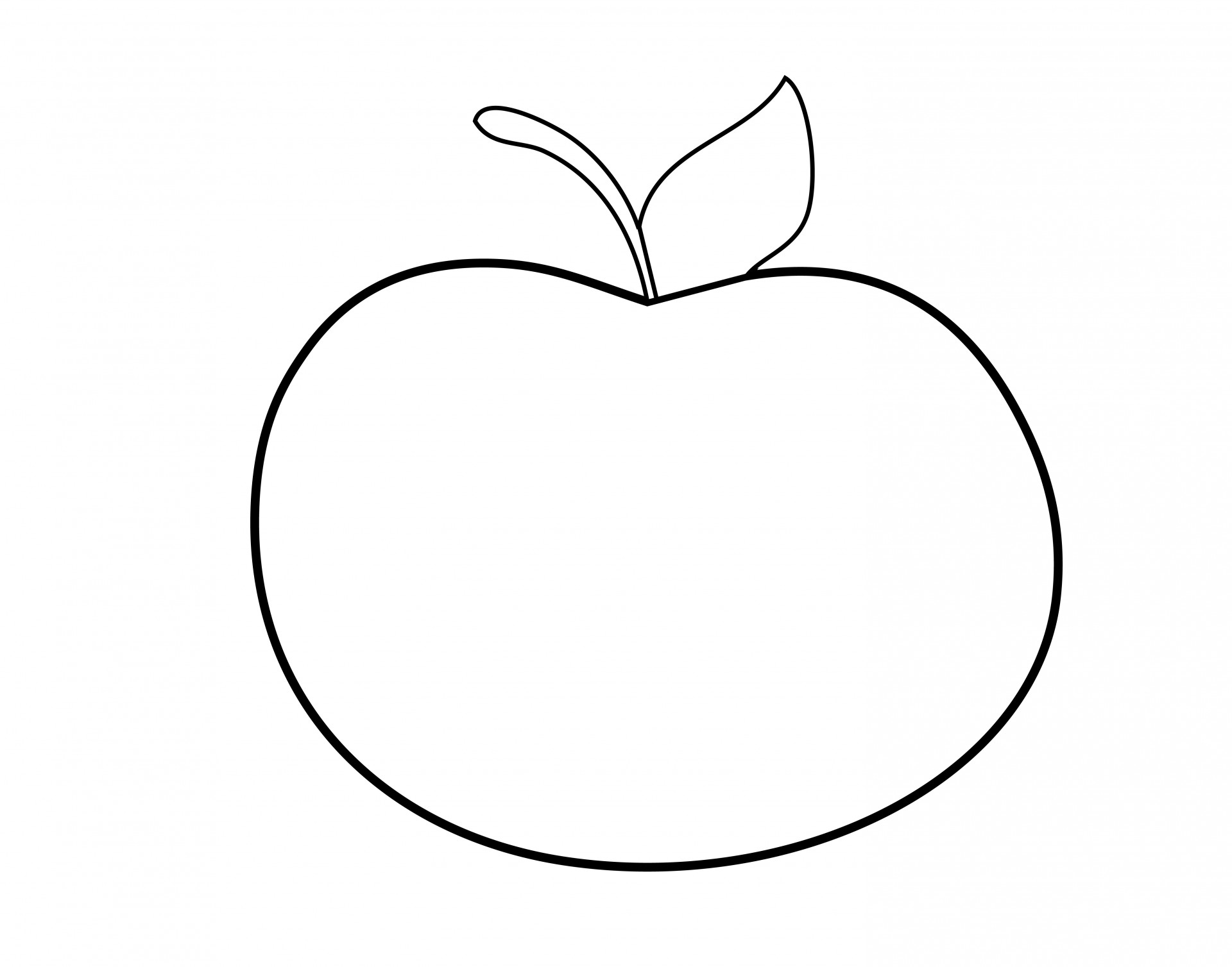 Apple Outline Clipart Free Stock Photo Hd   Public Domain Pictures