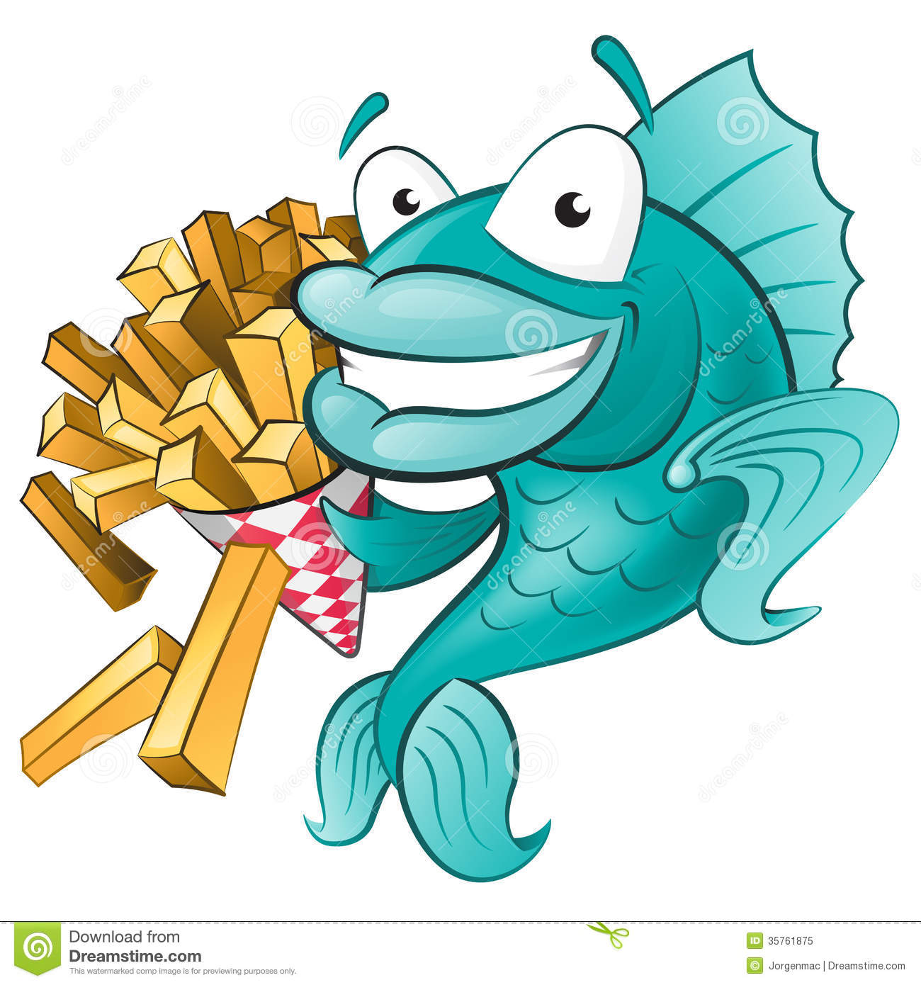 Chips And Salsa Clipart Cute Fish With Chips