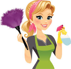 Cleaning Lady  Free Clip Art
