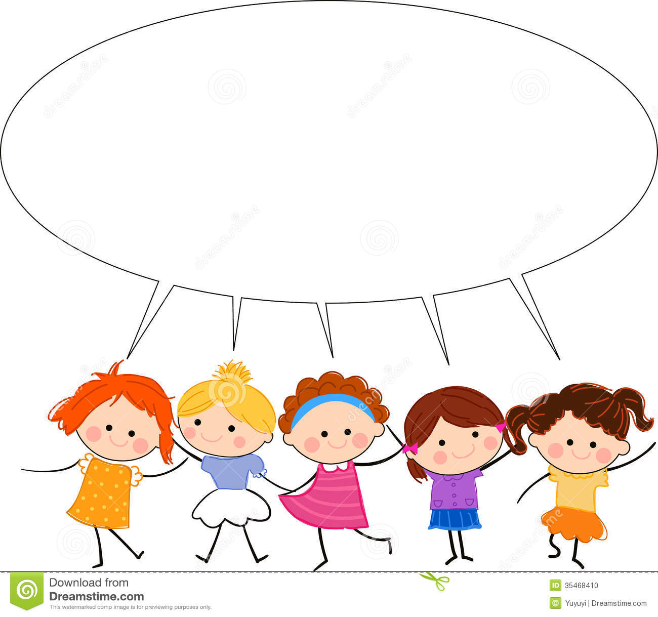 Group Of Kids Talking Clipart   Clipart Panda   Free Clipart Images
