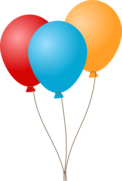 Birthday Ballons Clip Art At Clker Com   Vector Clip Art Online