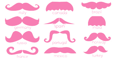 Pink Mustache   Clipart Best