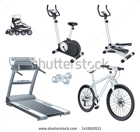 Rollers Stationary Bicycle Stepper Treadmill Dumbbells Bicycle