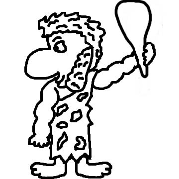 City Caveman Coloring Pages   Other Cave City School Coloring Pages