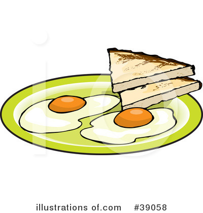 Fried Breakfast Clip Art Single By Sarah Edwards
