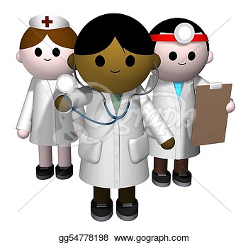 Of A Team Of Medical Professionals  Clipart Drawing Gg54778198