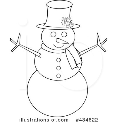 Royalty Free  Rf  Snowman Clipart Illustration By Pams Clipart   Stock