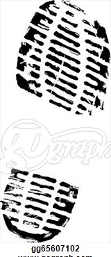 Stock Illustration   Boot Footprint  Clipart Gg65607102