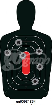 Target With Bullet Holes  Stock Clipart Illustration Gg63981864