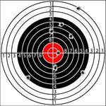 Target With Holes Pierced By Bullets Vector Shooting Target With Holes    