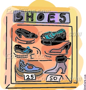 Shoe Store Vector Clip Art