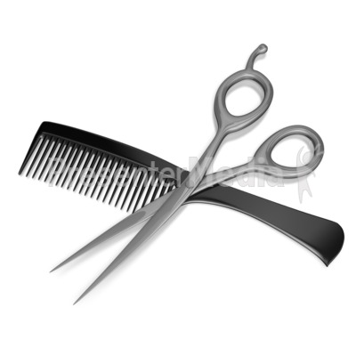 Hair Stylist Scissors Comb   Presentation Clipart   Great Clipart For