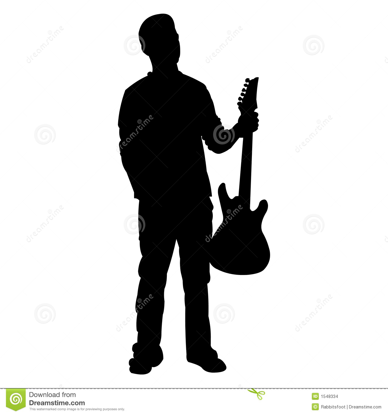 Teen Guitar Player   Silhouette Stock Images   Image  1548334
