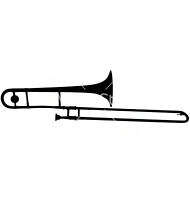 Trombone Silhouette Vector Art   Download Silhouette Vectors   694863