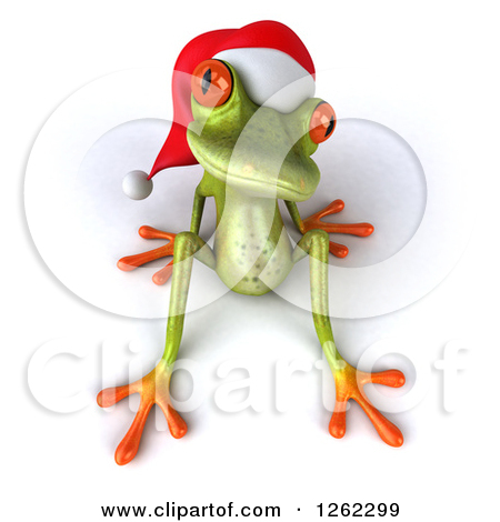 Clip Art Illustration Of A Frog Sitting On A Log Royalty Free   Best