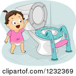 Royalty Free  Rf  Potty Seat Clipart Illustrations Vector Graphics