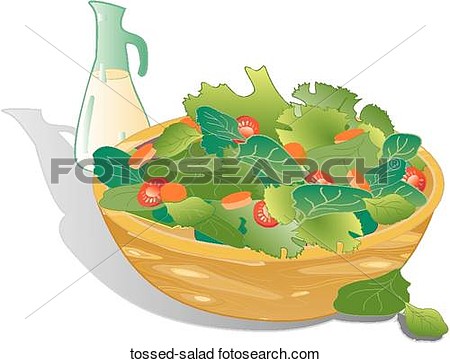 Clipart Of Tossed Salad Tossed Salad   Search Clip Art Illustration