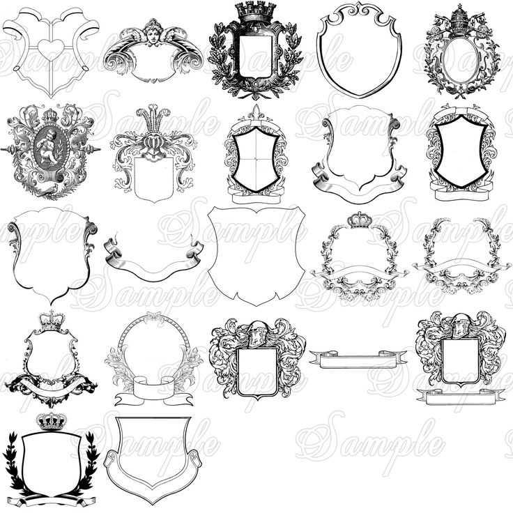 Family Crest Royal Monogram Coat Of Arms Royalty Clipart Images