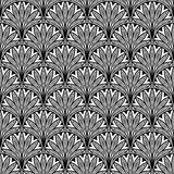 Floral Seamless Pattern With Black Royalty Free Stock Photography