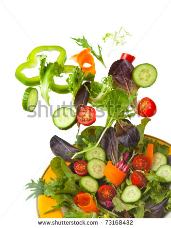 Tossed Salad Clipart Mixed Crisp Salad Being Tossed