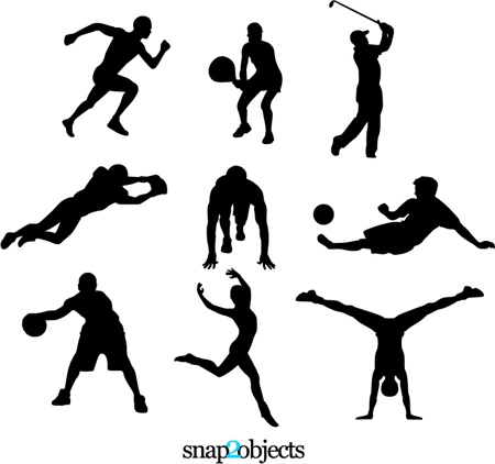 Free Sports Vector Silhouettes   Snap2objects