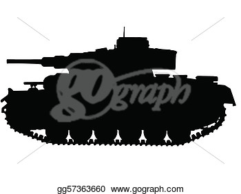 Clipart   Ww2 Series   German Panzer Iii Tank  Stock Illustration