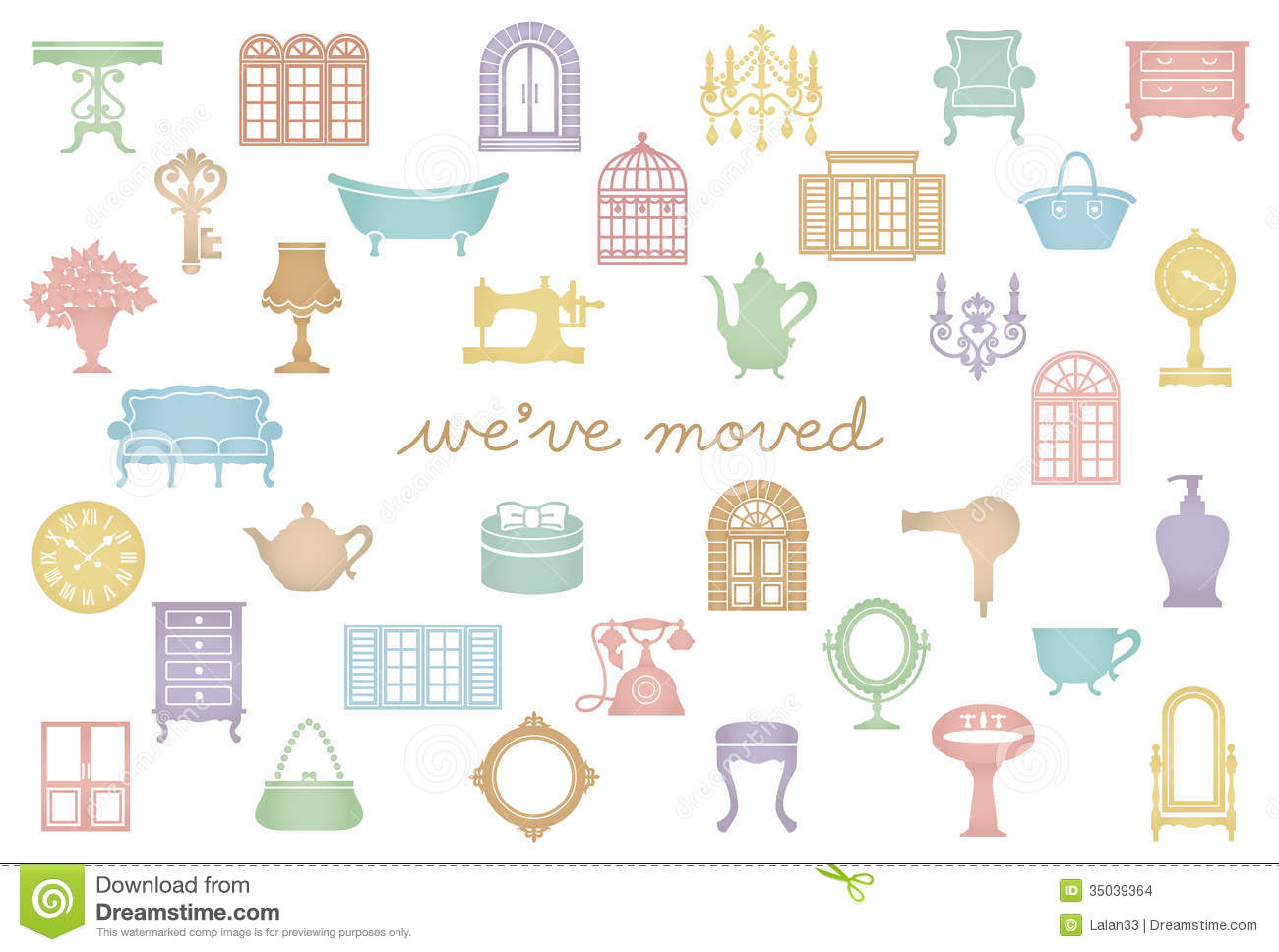 House Moving Greeting Card  We Ve Just Moved  Stock Images   Image