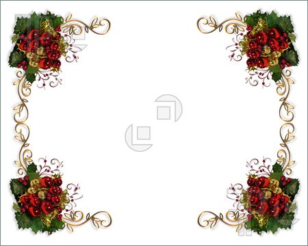 Illustration Of Christmas Border Elegant
