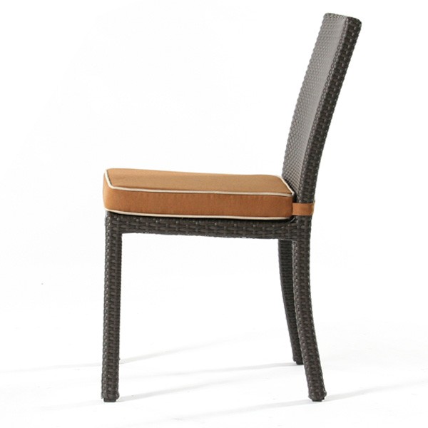 Nci Cabo Wicker Side Chair Side View