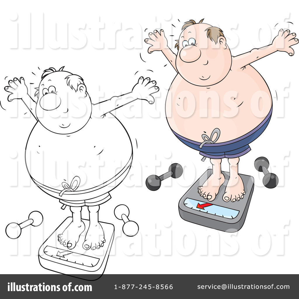 Overweight Clipart  1212531 By Alex Bannykh   Royalty Free  Rf  Stock