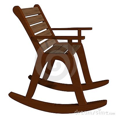Stock Images  Wooden Rocking Chair Side View  Image  14735244