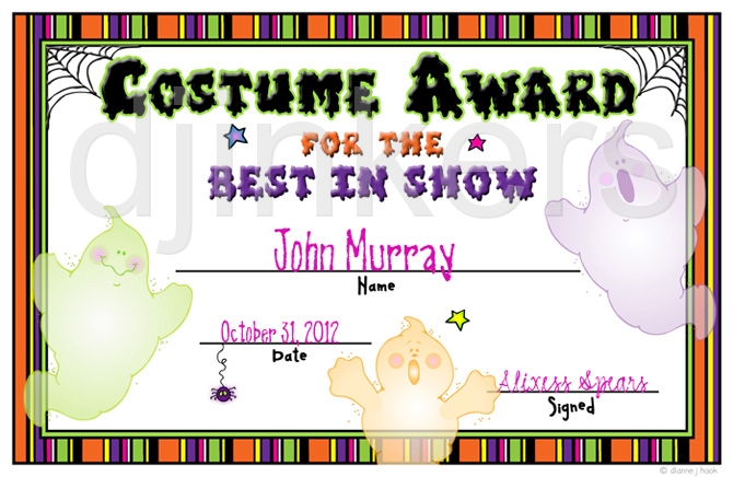 Costume Contest Activity Download