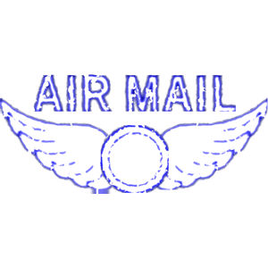 Mail Rubber Stamp Clipart Cliparts Of Vintage Air Mail Rubber Stamp