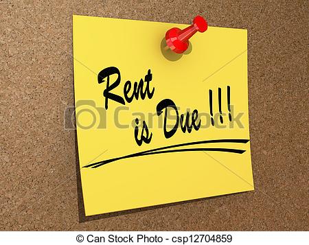Rent Due Stock Photo   Rent Is Due